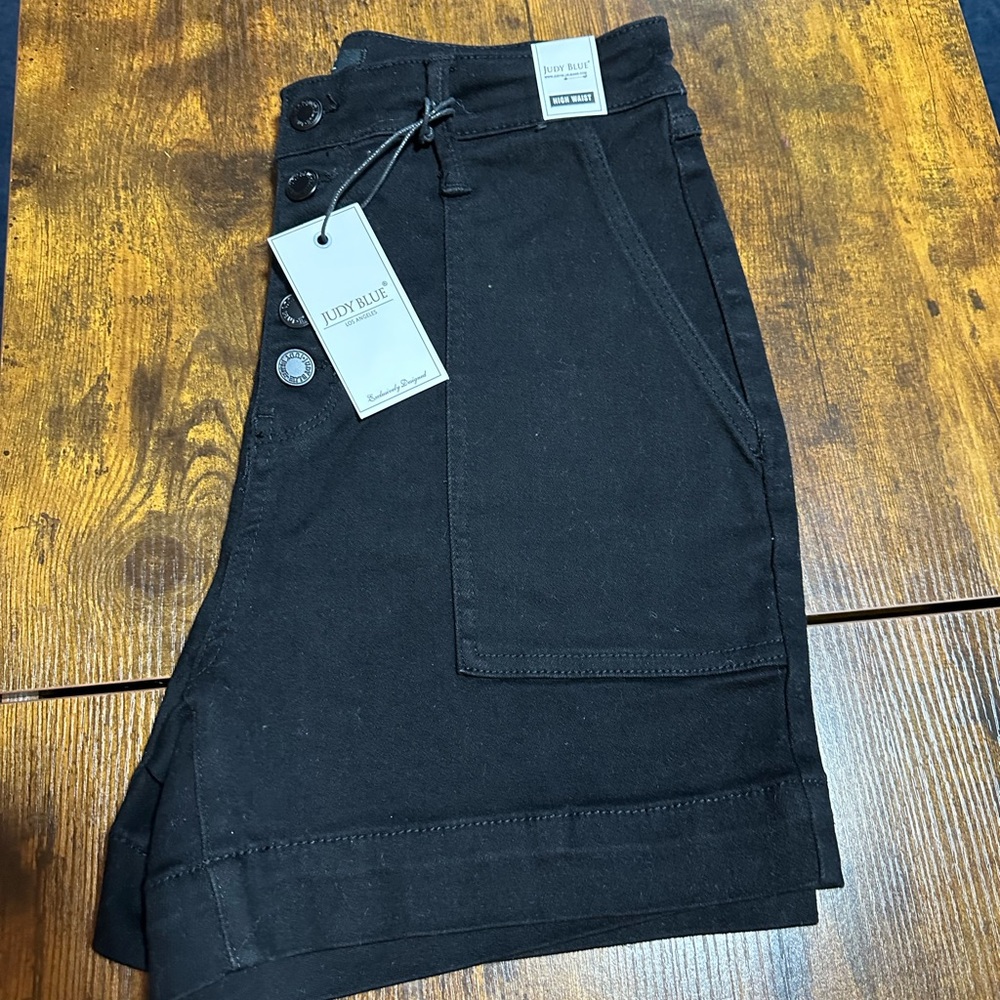 Judy Blue Classic Black Denim Shorts